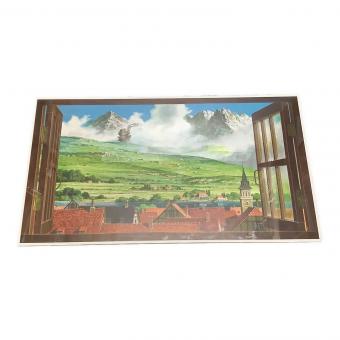 ジブリ美術館オリジナル 壁窓 ハウルが来る町」