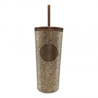 STARBUCKS COFFEE (スターバックス コーヒー) ステンレスコールドタンブラー ラインストーンゴールド