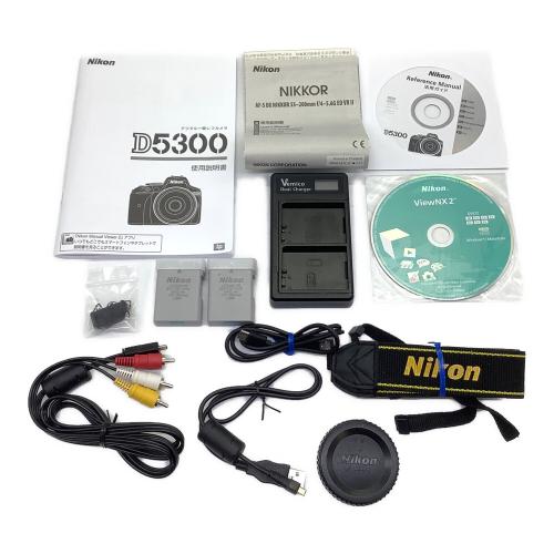 Nikon (ニコン) デジタル一眼レフカメラ D5300 ダブルズームレンズキット AF-P18-55mm /3.5-5.6G、AF-S 55-200mm/4-5.6G II