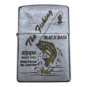 ZIPPO (ジッポ) オイルライター 2001年USA製 The Fishing BLACK BASS
