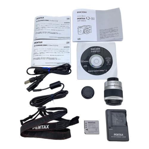 RICOH / PENTAX ミラーレス一眼カメラ Q-S1 ダブルズームキット レンズ:PENTAX-02 STANDARD ZOOM/PENTAX-06 TELEPHOTO ZOOM