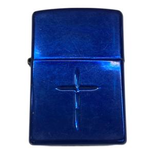 ZIPPO (ジッポ) オイルライター 2005年製 ブルーラッカークロス