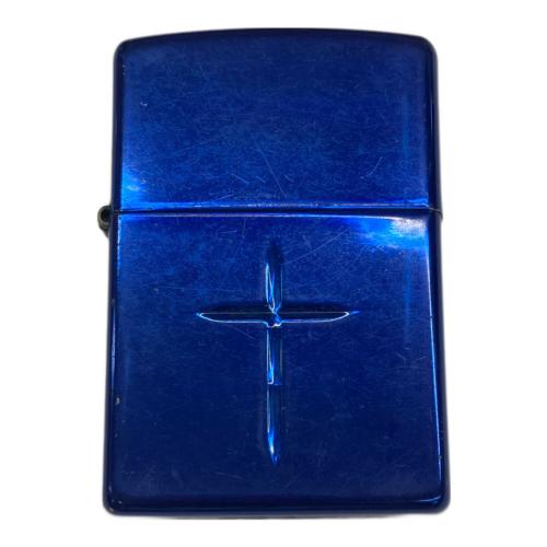 ZIPPO (ジッポ) オイルライター 2005年製 ブルーラッカークロス