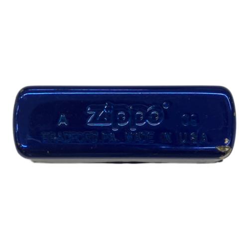 ZIPPO (ジッポ) オイルライター 2005年製 ブルーラッカークロス