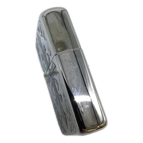 ZIPPO (ジッポ) オイルライター 2007年製 U.S.A製 armor 貝貼りシリーズ クロス