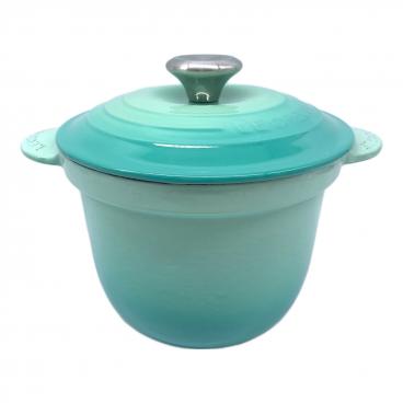LE CREUSET (ルクルーゼ) 鍋 25cm グリーン ココット・オーバル