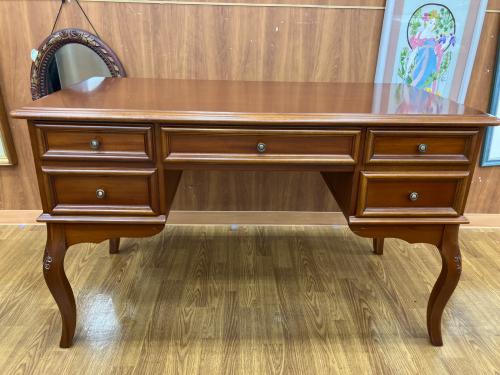 東海家具 (トウカイカグ) 猫脚デスク 152 ダークブラウン KENT