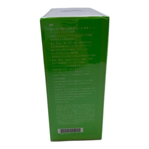 Apple (アップル) iPod mini M9806J/A 4GB グリーン
