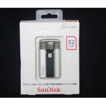 SANDISK iXpandフラッシュドライブ 未使用品 SDIX-035G-J57-SB 32GB　