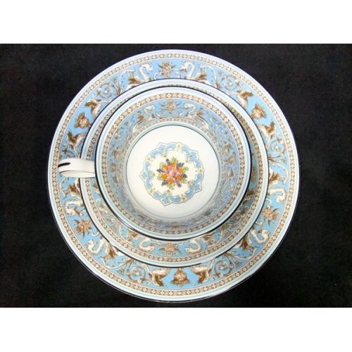 Wedgwood (ウェッジウッド) カップ&ソーサー＆プレート フロレンティーン・ターコイズ Wedgwood