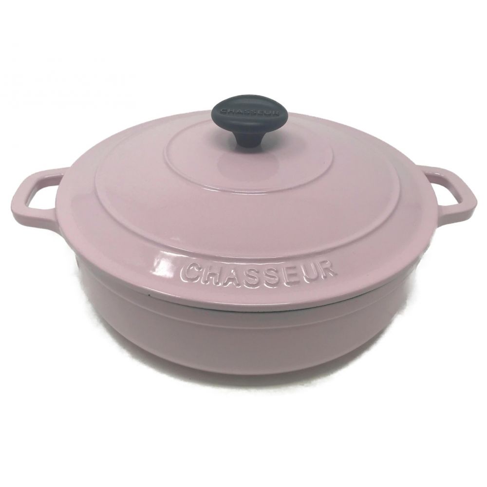 CHASSEUR (シャスール) ローキャセロール ピンク 24cm｜トレファクONLINE
