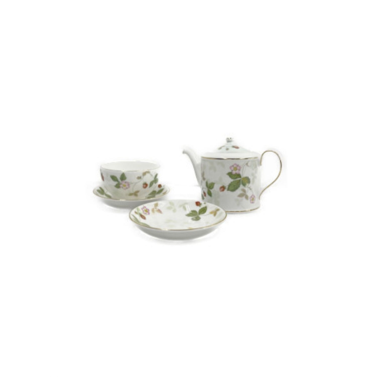 Wedgwood ウェッジウッド ジャパニーズティーセット ワイルドストロベリー カップ1p欠品 トレファクonline