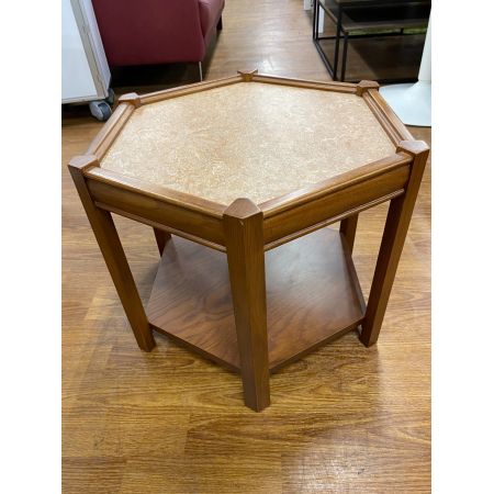 ACME Furniture (アクメファニチャー) サイドテーブル ライトブラウン 52 BROOKS hexagon table