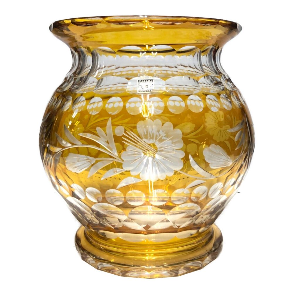 KAGAMI 【A6618O062】KAGAMI CRYSTAL カガミクリスタル フラワーベース クリスタルガラス 花瓶 花器