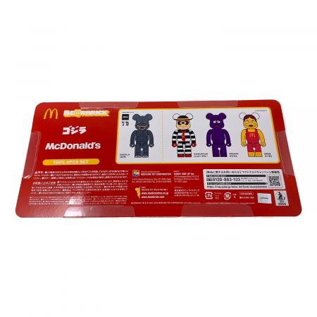BEAR BRICK (ベアブリック) フィギュアセット McDonald's ゴジラVSマクドナルド 未使用品