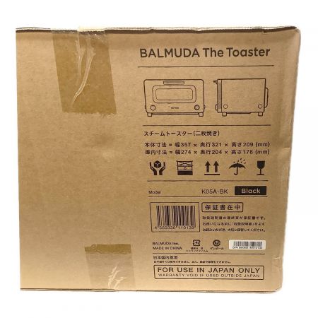 BALMUDA (バルミューダデザイン) スチームトースター K05A-BK 程度S(未使用品) 未使用品