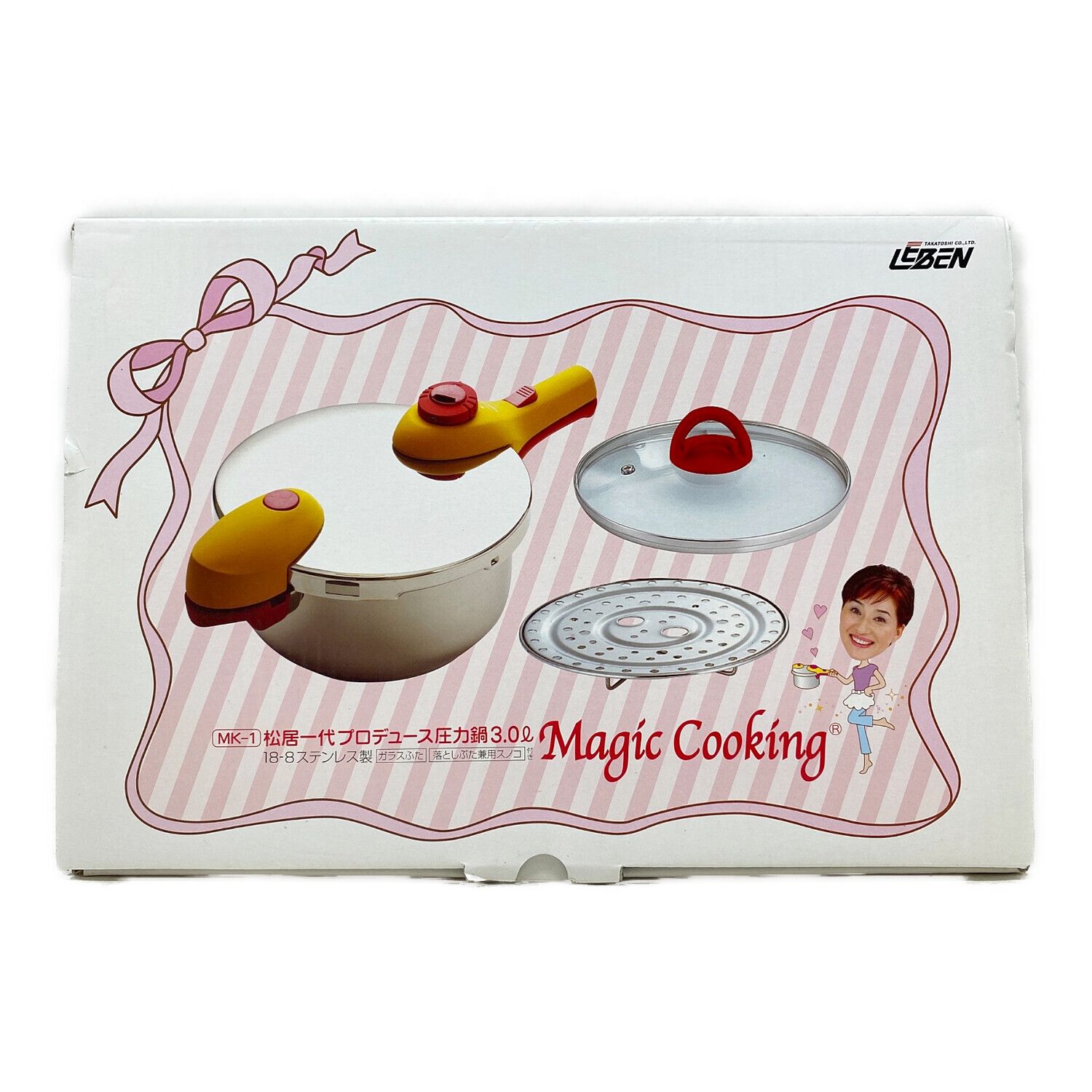 松居一代プロデュース 圧力鍋 Magic Cooking 3.0L MK-1 - 調理器具