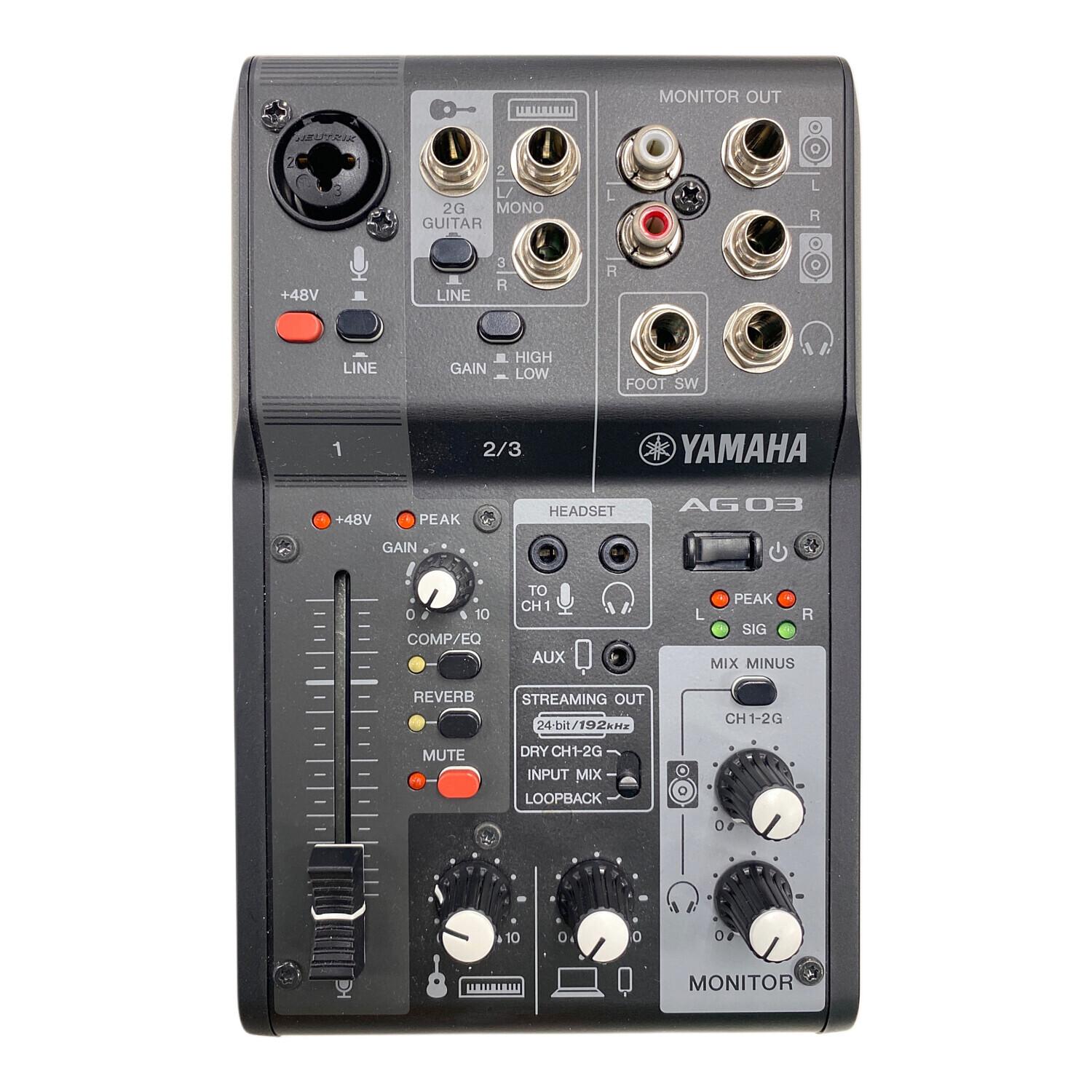 YAMAHA (ヤマハ) ミキサー AG03 MK2｜トレファクONLINE