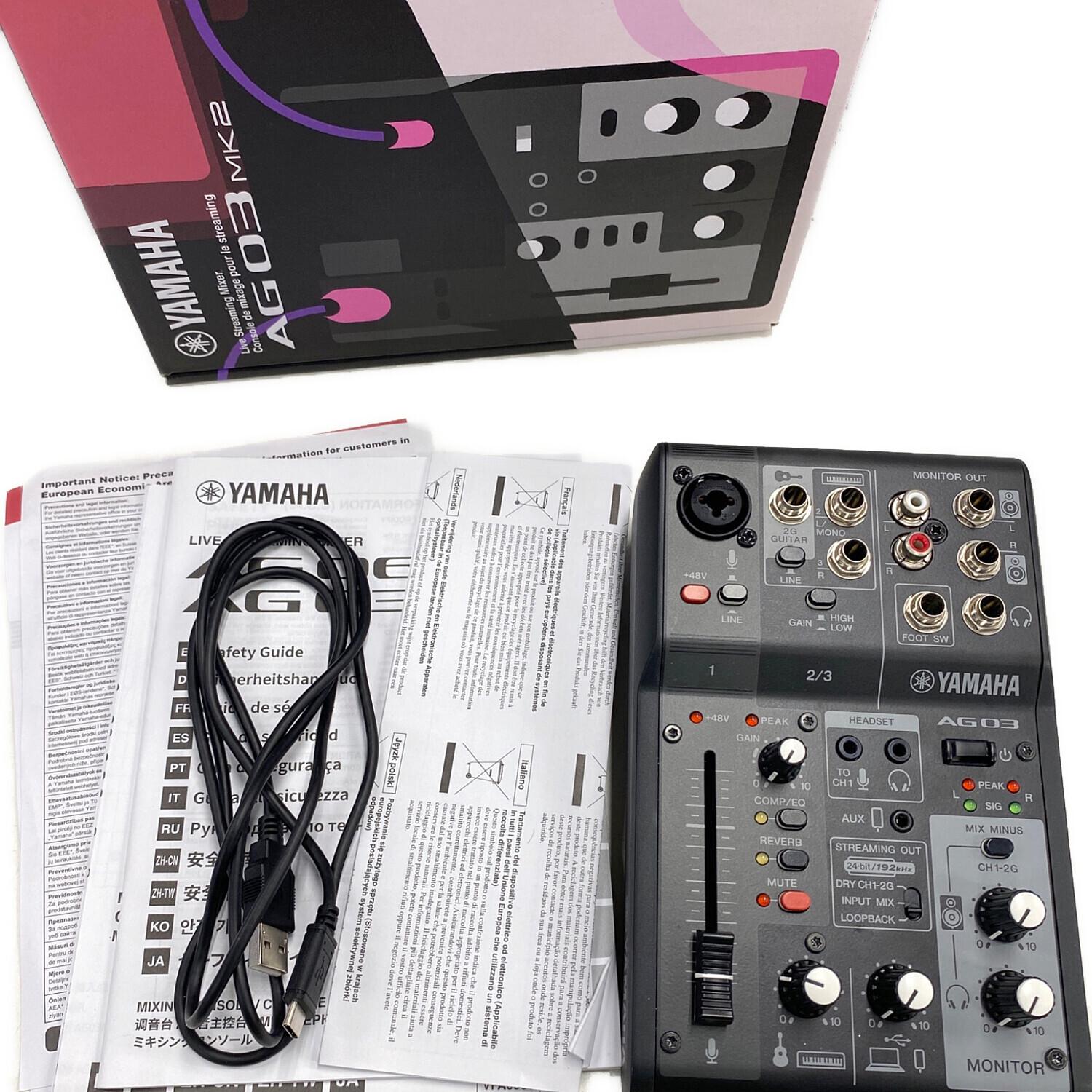 YAMAHA (ヤマハ) ミキサー AG03 MK2｜トレファクONLINE