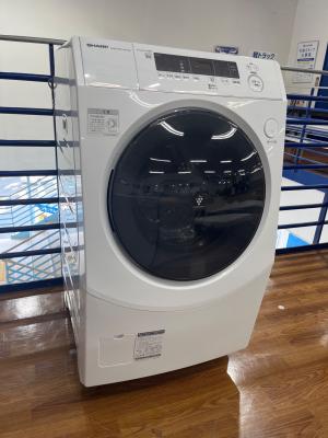 SHARP (シャープ) ドラム式洗濯乾燥機 254 10.0kg ES-H10G-WL 2023年製 クリーニング済 50Hz／60Hz