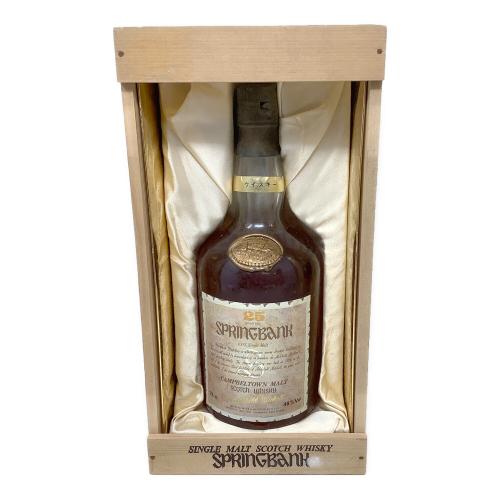 スプリングバンク (Springbank) スコッチウィスキー @ 750ml 25年 未開封