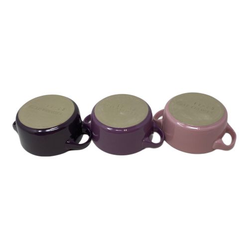 LE CREUSET (ルクルーゼ) ミニラウンドココット 3Pセット