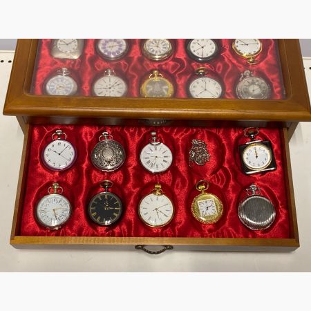 アシェット 古の時計 郷愁の懐中時計コレクション29個セット※電池切れ