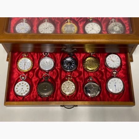 アシェット 古の時計 郷愁の懐中時計コレクション29個セット※電池切れ