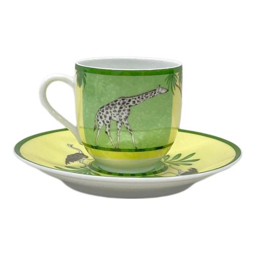 HERMES (エルメス) デミタスカップ&ソーサー アフリカ  2Pセット