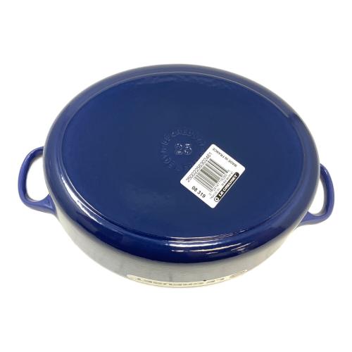 LE CREUSET (ルクルーゼ) 両手鍋 ココット・オーバル 25cm ブルー