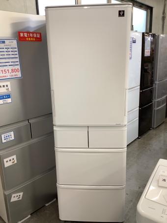SHARP (シャープ) 5ドア冷蔵庫 SJ-X418K-W 2024年製 412Ｌ