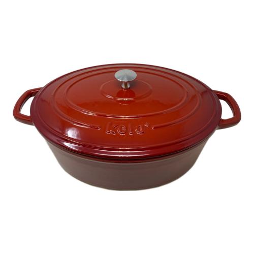 kela（ケラ）ココットオーバル 33㎝ レッド
