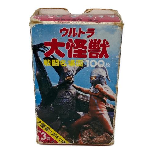 ウルトラ大怪獣 第3弾 戦闘名場面カード レトロホビー 91枚 キズ多数