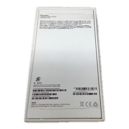 Apple (アップル) iPhone14 Pro MQ283J/A PVX3W04V7F