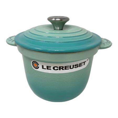 廃盤未使用】LE CREUSET 『マルミット 18cm クールミント 箱付』 LE