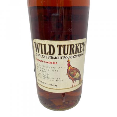 ワイルドターキー (WILD TURKEY) バーボン 8年 101PROOF 液面低下有