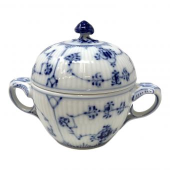 ROYAL COPENHAGEN (ロイヤル・コペンハーゲン) シュガーポット 1985-91年製 ブルーフルーテッド・プレイン