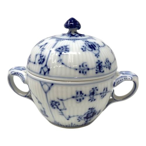 ROYAL COPENHAGEN (ロイヤル・コペンハーゲン) シュガーポット 1985-91年製 ブルーフルーテッド・プレイン