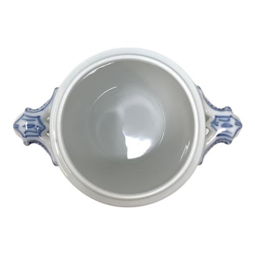 ROYAL COPENHAGEN (ロイヤル・コペンハーゲン) シュガーポット 1985-91年製 ブルーフルーテッド・プレイン