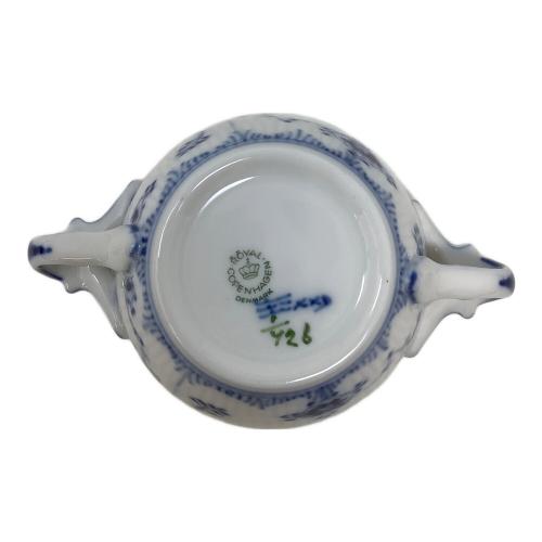 ROYAL COPENHAGEN (ロイヤル・コペンハーゲン) シュガーポット 1985-91年製 ブルーフルーテッド・プレイン