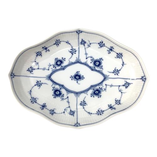 ROYAL COPENHAGEN (ロイヤル・コペンハーゲン) 舟形ディッシュ ブルーフルーテッド・プレイン 90年代