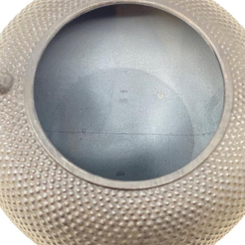 南部鉄器 (ナンブテッキ) 鉄瓶 丸型アラレ