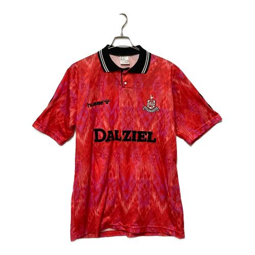 hummel (ヒュンメル) ゲームシャツ メンズ SIZE XL レッド イングランド製 エアドリーオニアンズFC92-93アウェイモデル