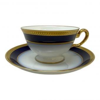 大倉陶園  カップ&ソーサー 瑠璃片葉金蝕