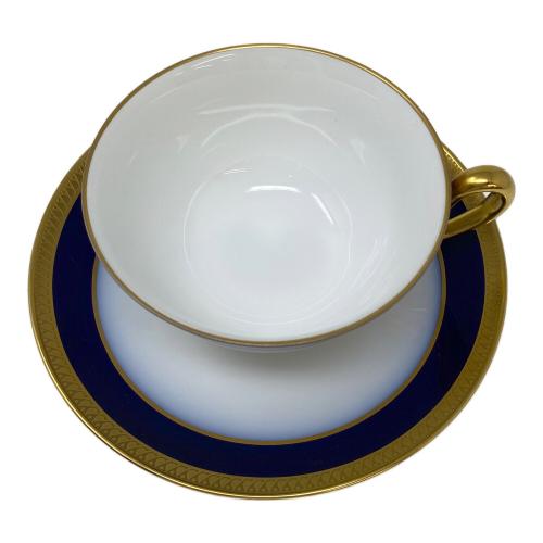 大倉陶園  カップ&ソーサー 瑠璃片葉金蝕