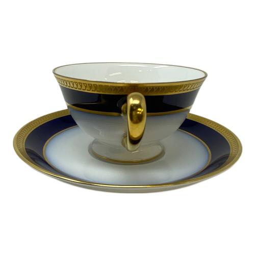 大倉陶園  カップ&ソーサー 瑠璃片葉金蝕