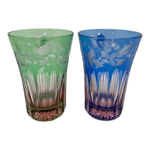 彩鳳 (サイホウ) 江戸切子 天開タンブラー ２Ｐセット