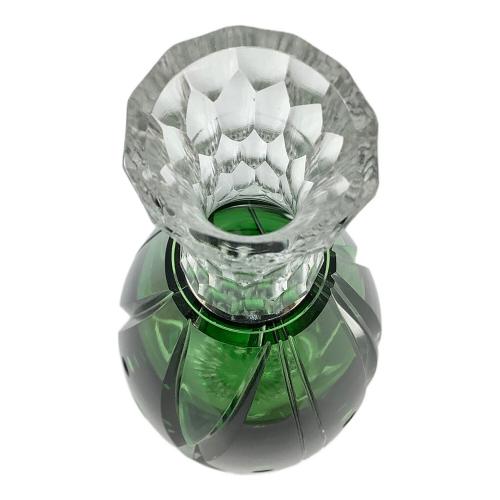 小川郁子 (オガワ イクコ) 被硝子切子 瓶