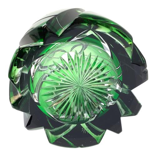 小川郁子 (オガワ イクコ) 被硝子切子 瓶