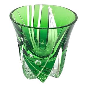 小川郁子 (オガワ イクコ) 被硝子切子 酒盃